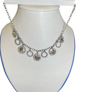 Crystallized by Swarovski Touchstone Crystal Silver Necklace